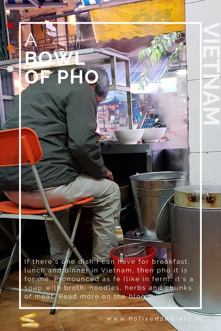 A bowl of pho