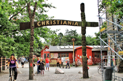 Main entrance to Freetown Christiania