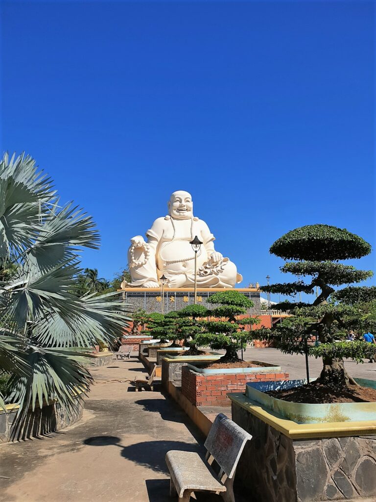 Smiling Buddha at Vinh Tranh pagoda