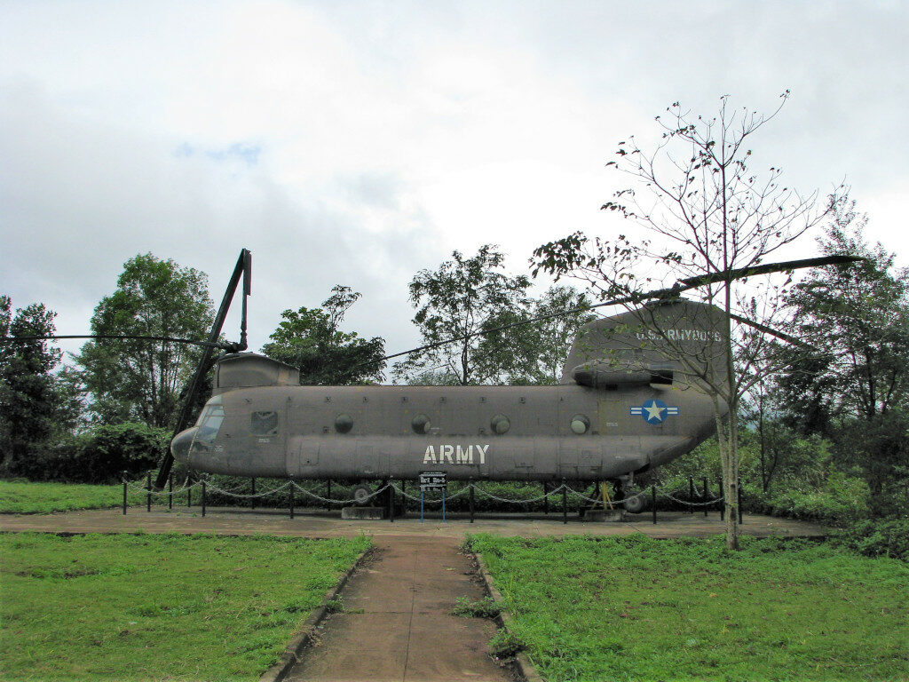 Helicopter left behind at Khe Sanh Combat Base