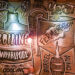 Graphics mounted on the wall at Pasteur Street Brewing Hanoi