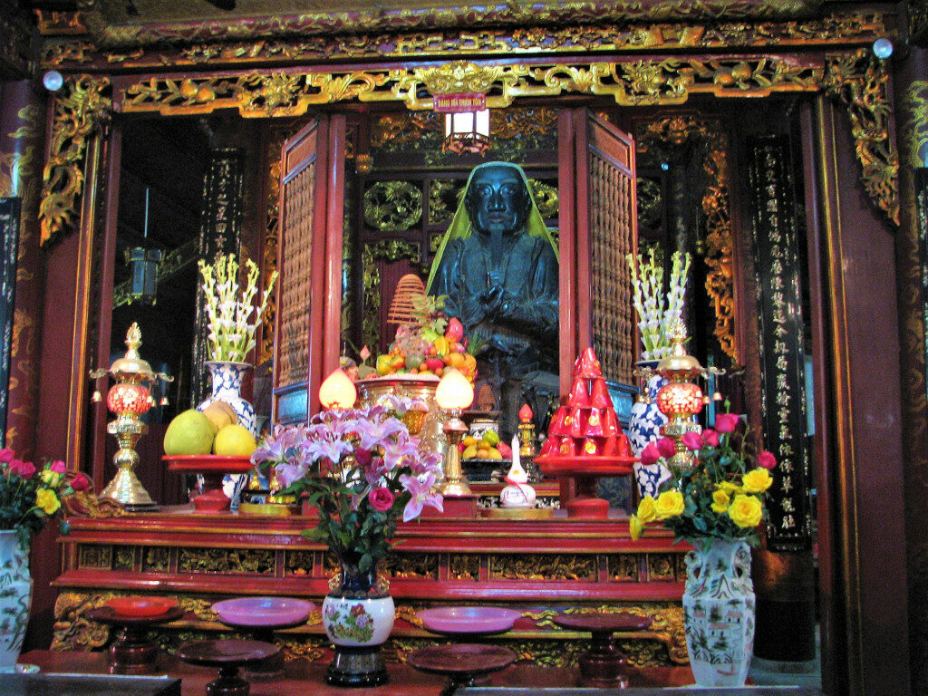 Shrine dedicated to Tran Vu, deity of the North in Taoism at Quan Thanh temple Hanoi