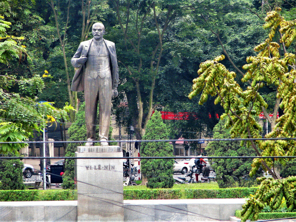 Statue of Lenin at Lenin Park or Thong Nhat Park, opposite the museum