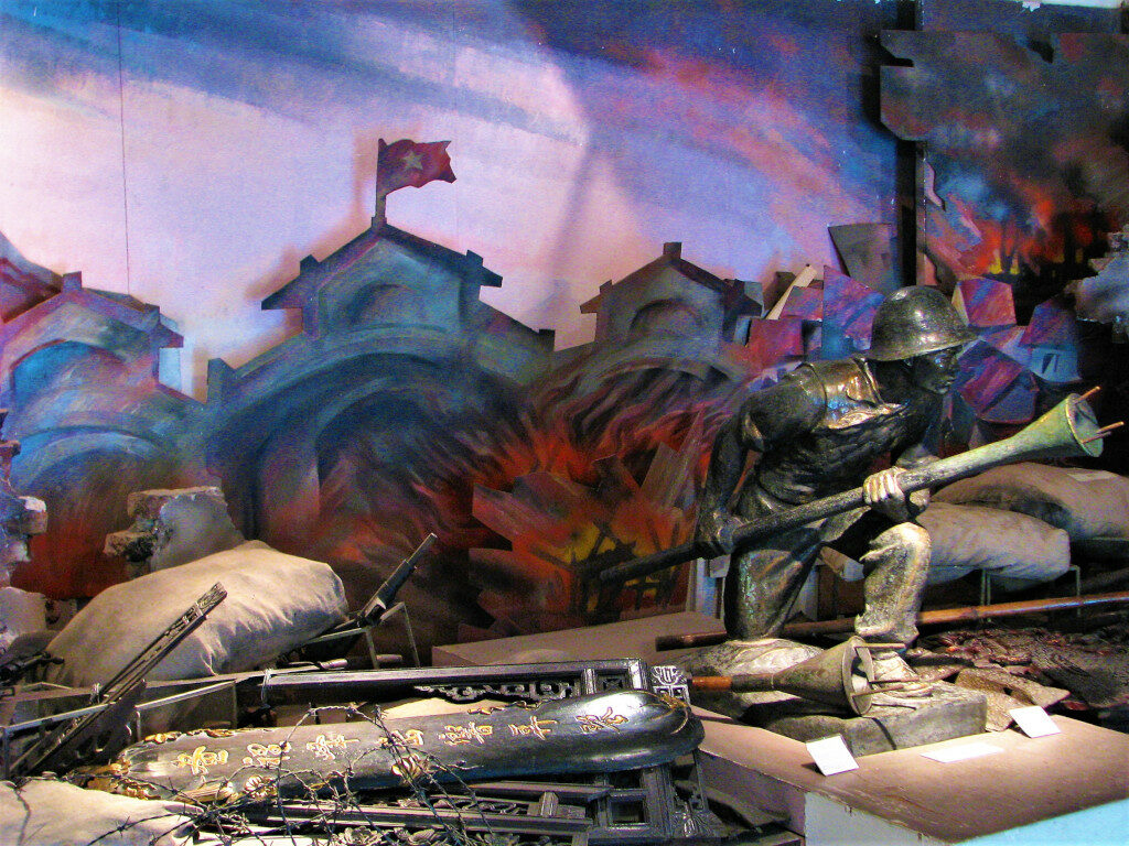 Diorama of the Battle of dien Bien Phu inside the Military Museum Hanoi
