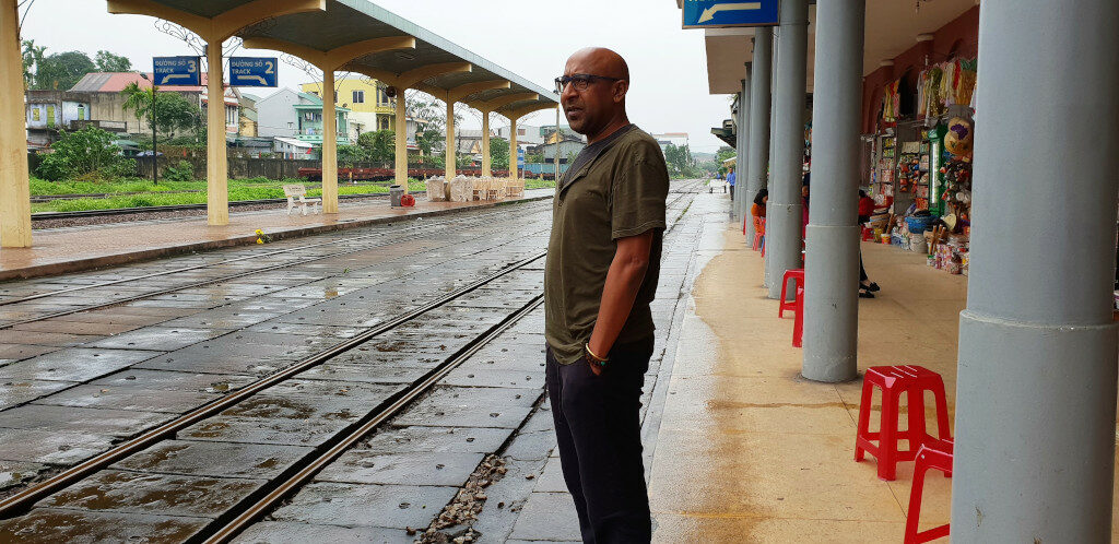 Waiting for the train to arrive