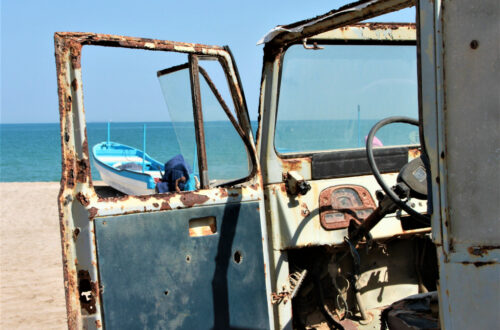 Discarded Toyota Land Cruiser J series