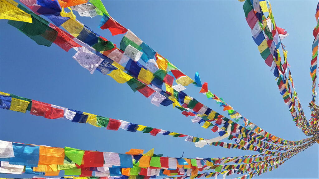 Tibetan prayer flags