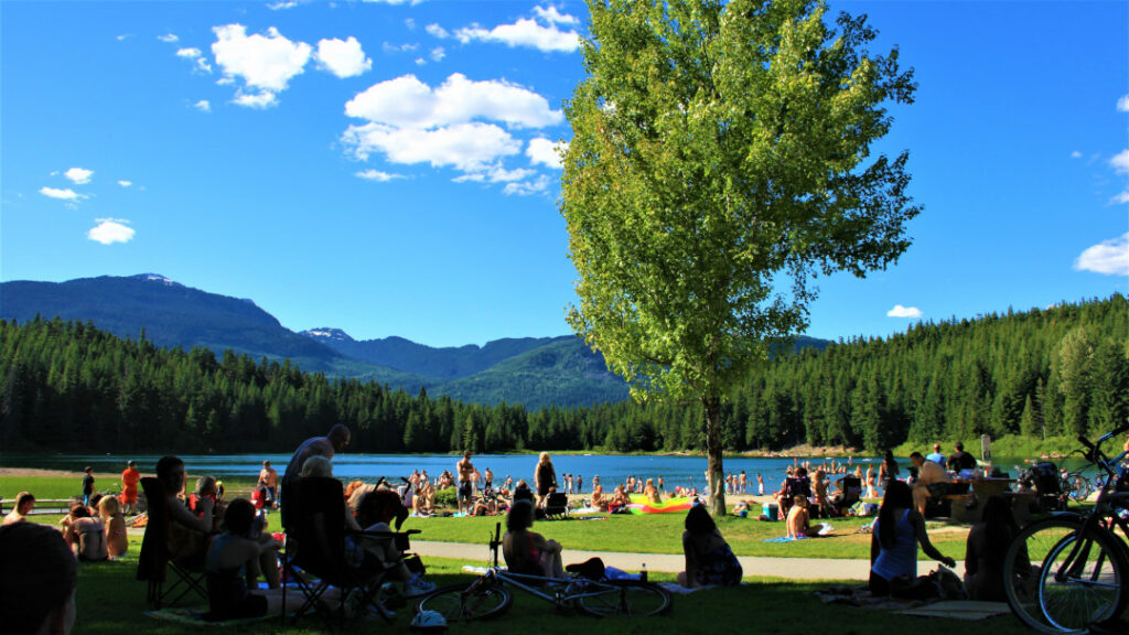 Family come together at Alice Lake