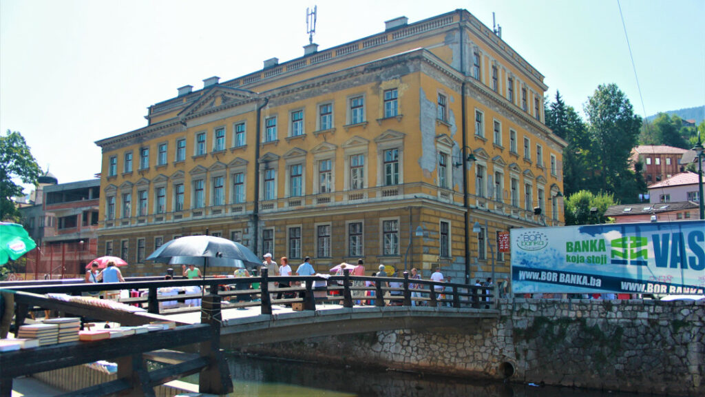 Obala Kulina Bana from Mak Dizdar embankment