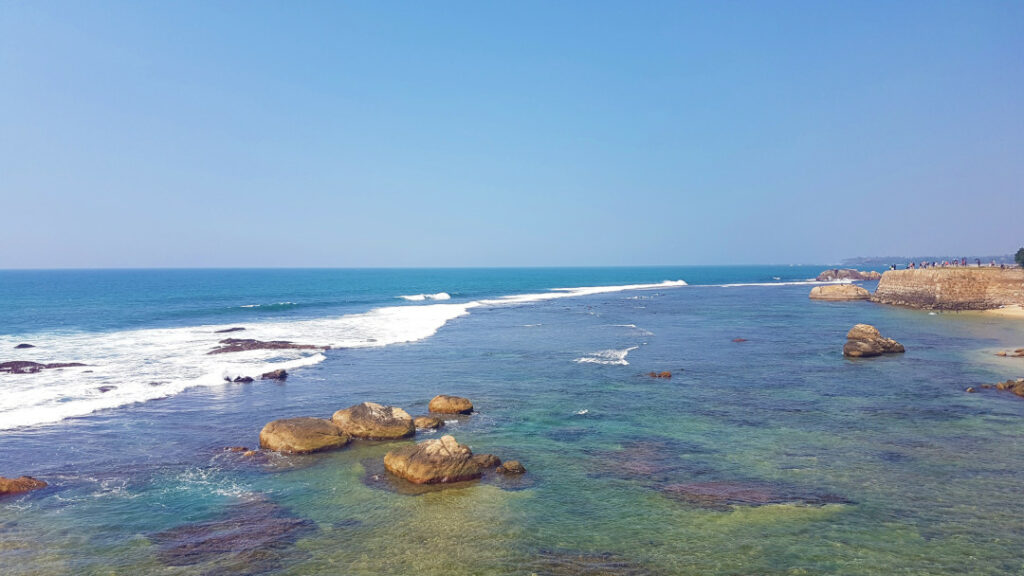 Views of the Indian Ocean from Flag Rock Bastion