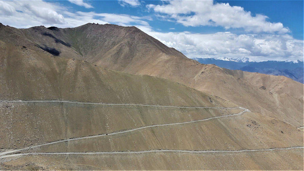 The road to Pangong Tso