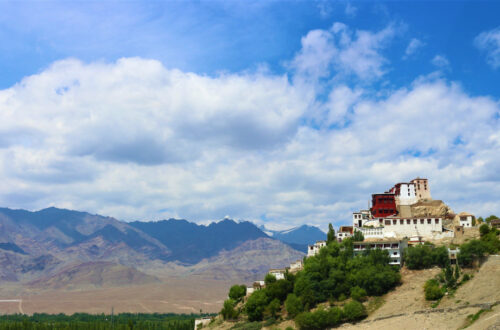 Thiksey Monastery with the Indus Valley plains below