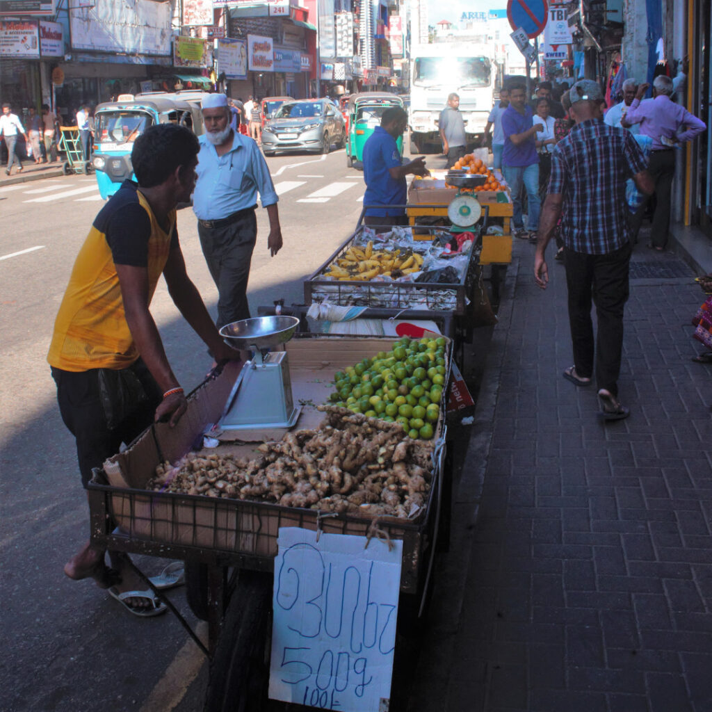 Vegetable seller at Pettah