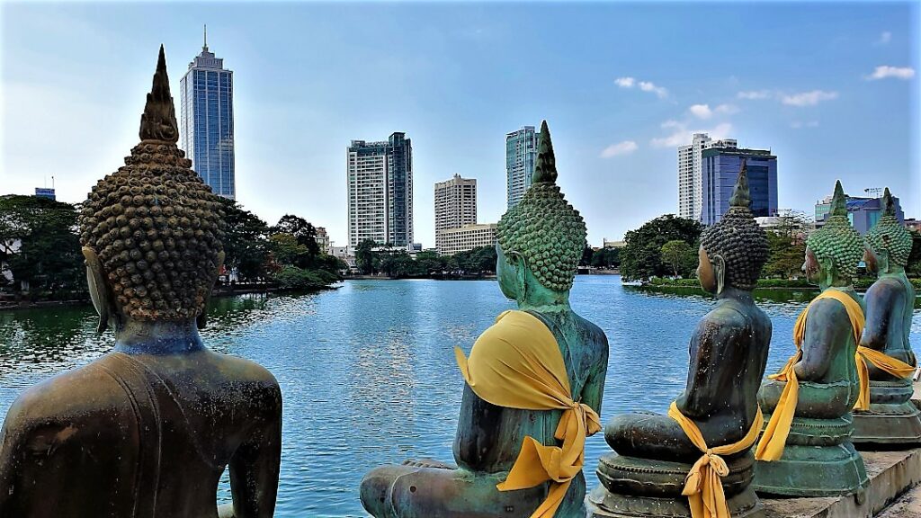 View of Beira Lake from Seema Malaka