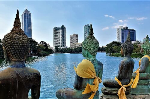 View of Beira Lake from Seema Malaka