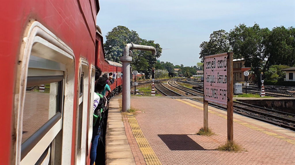 The train from Colombo to Kandy