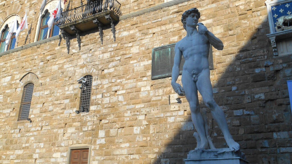 A copy of Michelangelo's David