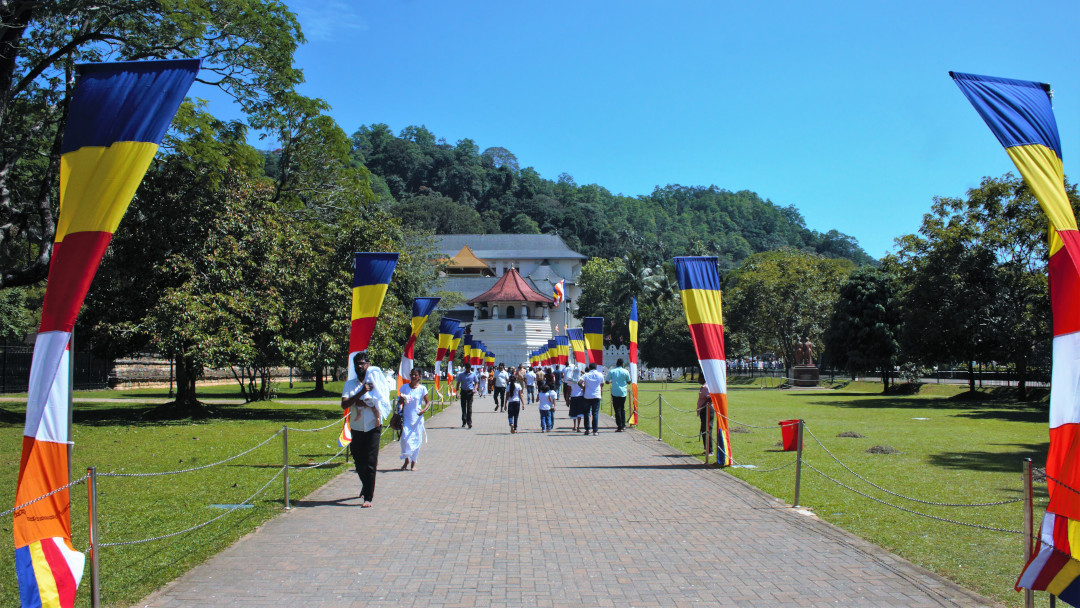 The pathway to the temple