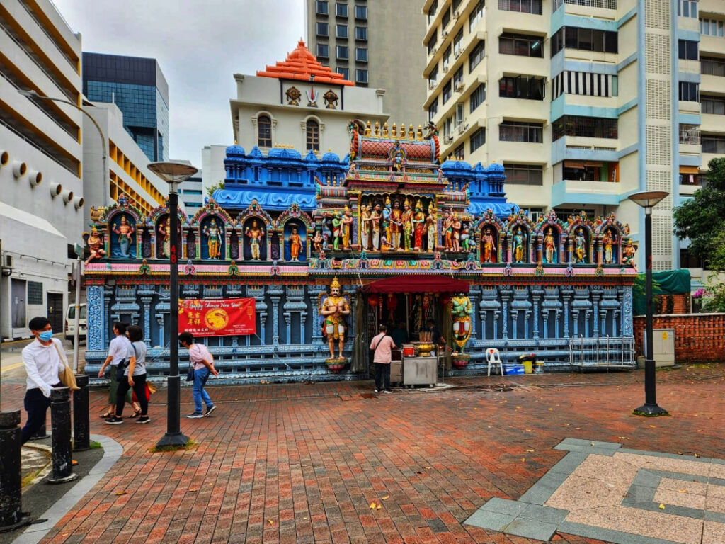 A view of Sri Krishna temple.