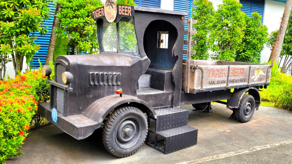 A vintage Tiger delivery truck from a different age.
