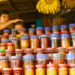 A local villager at her roadside stall in Meghalaya.