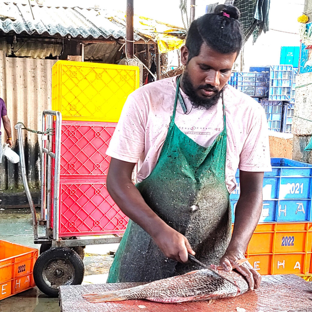 They also gut and clean the fish for you.